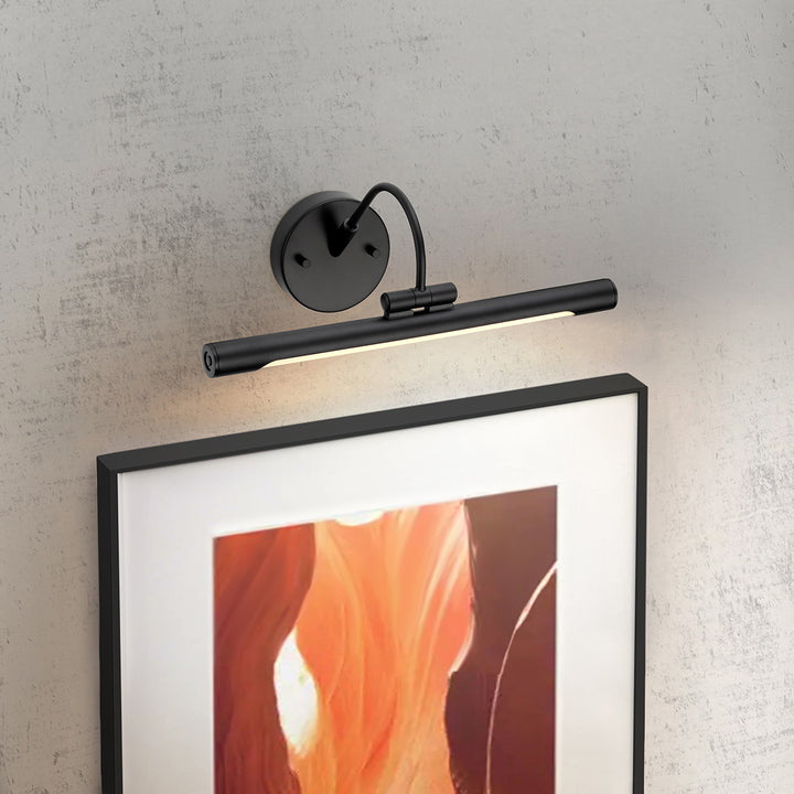 Alton Medium LED Picture Light Black