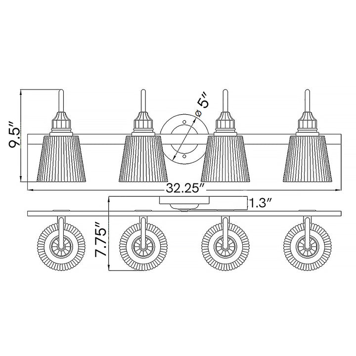 Addison 4-Light Bath Light – Polished Chrome