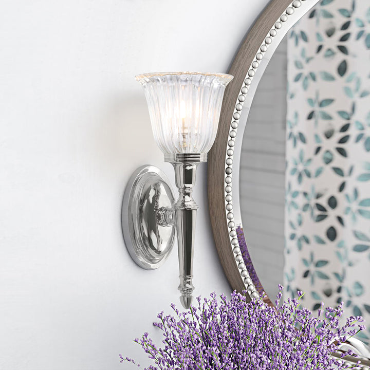 Dryden-1 1 Light Bath Light in Polished Brass