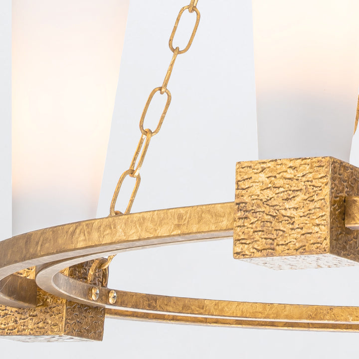 Kristy 4 Light Chandelier in Antique Gold