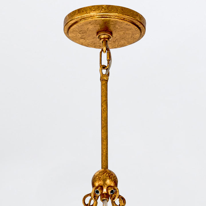 Kristy 4 Light Chandelier in Antique Gold