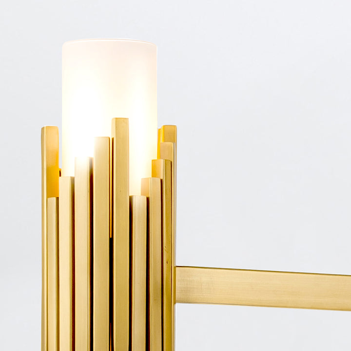 Marvel 6 Light Chandelier – Aged Brass