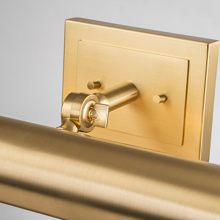 Coates Brushed Brass Finish Large Picture Light