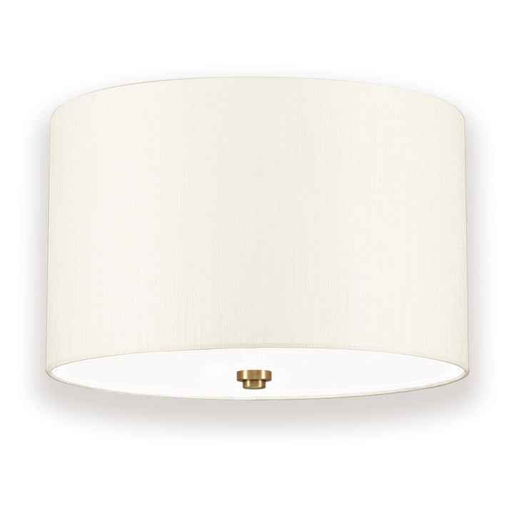 Fletcher 3 Light 14" Flush Mount - Aged Brass