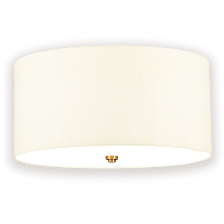 Fletcher 3 Light 18" Flush Mount - Aged Brass