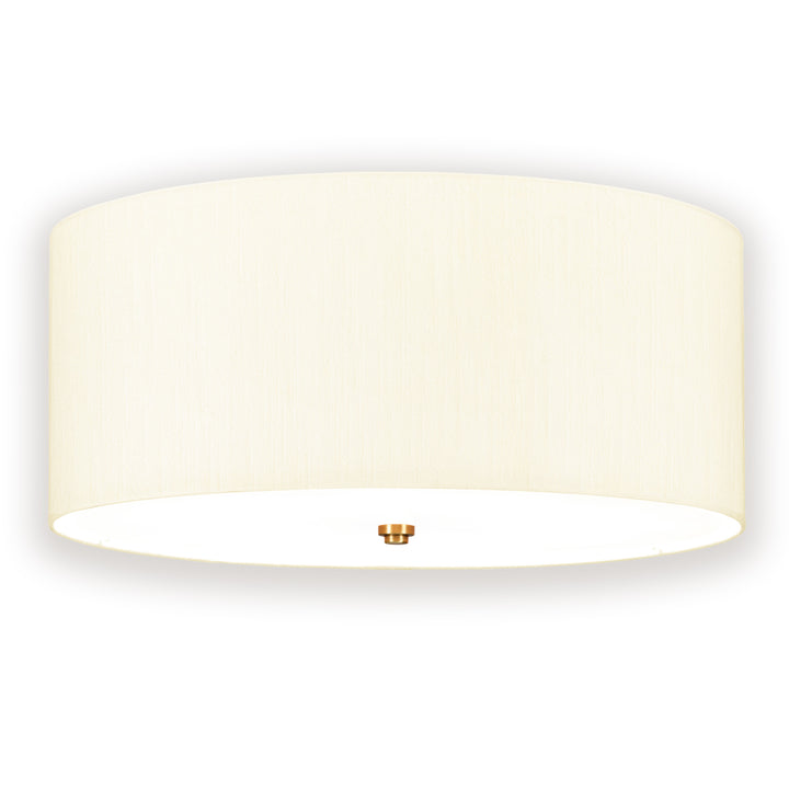 Fletcher 3 Light 22" Flush Mount - Aged Brass