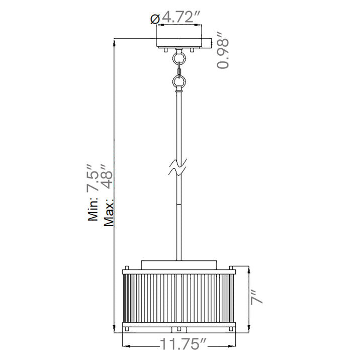 Corona 2 Light Flush in Bronze