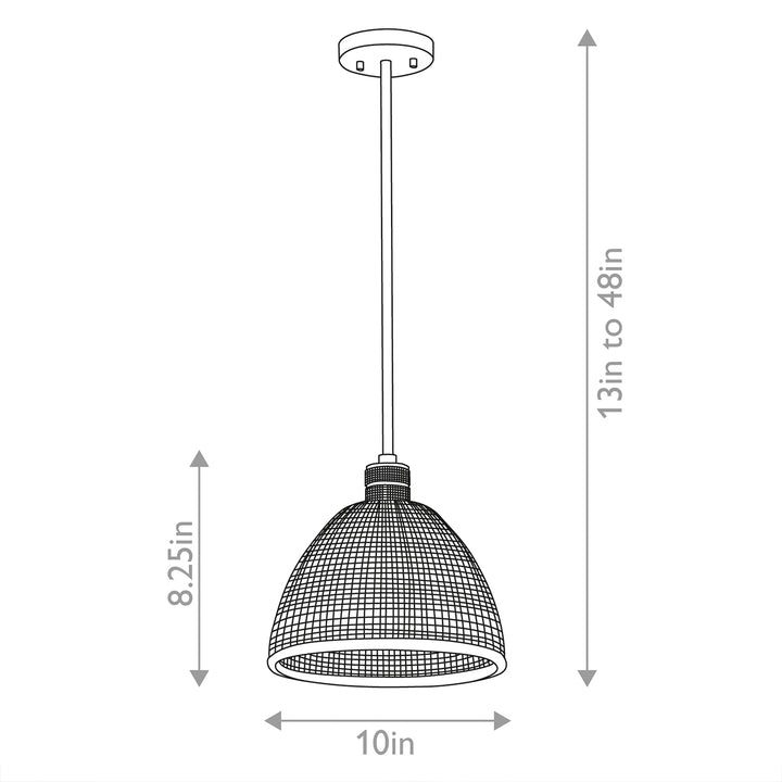 Hampstead 1 Light Duo-Mount Pendant - Brass