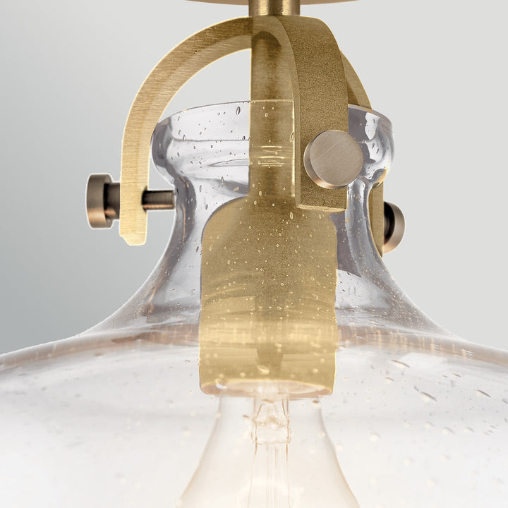 Hampton 1 Light Duo-Mount Pendant - Brass