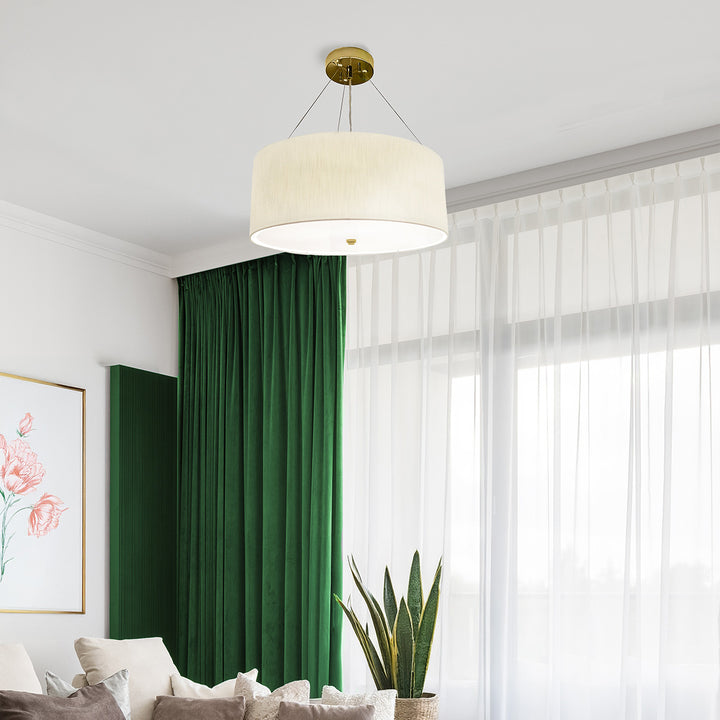 Pearce 5 Light  22" Pendant - Aged Brass