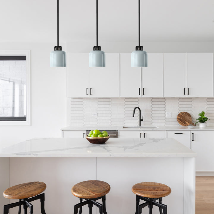 York 1 Light Duo-Mount Pendant - Black