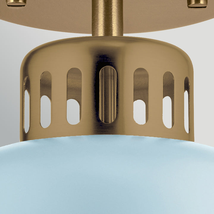 York 1 Light Duo-Mount Pendant - Brass