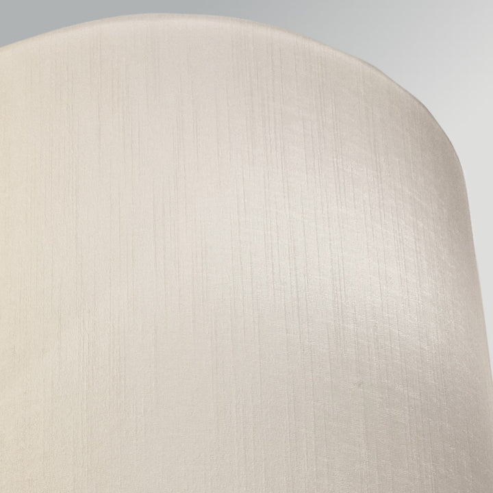 Curtis Medium 1-Light Wall Light – Aged Brass with Ivory Faux Silk Shade