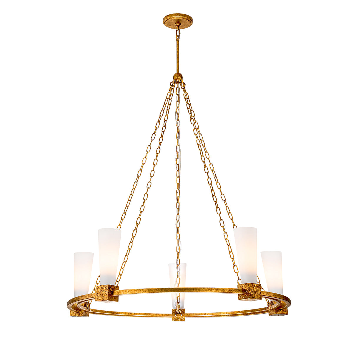 Kristy 5 Light Chandelier Antique Gold – Lucas McKearn