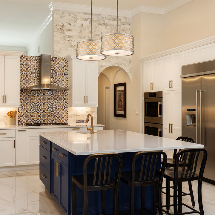 Modern White Kitchen in Estate Home