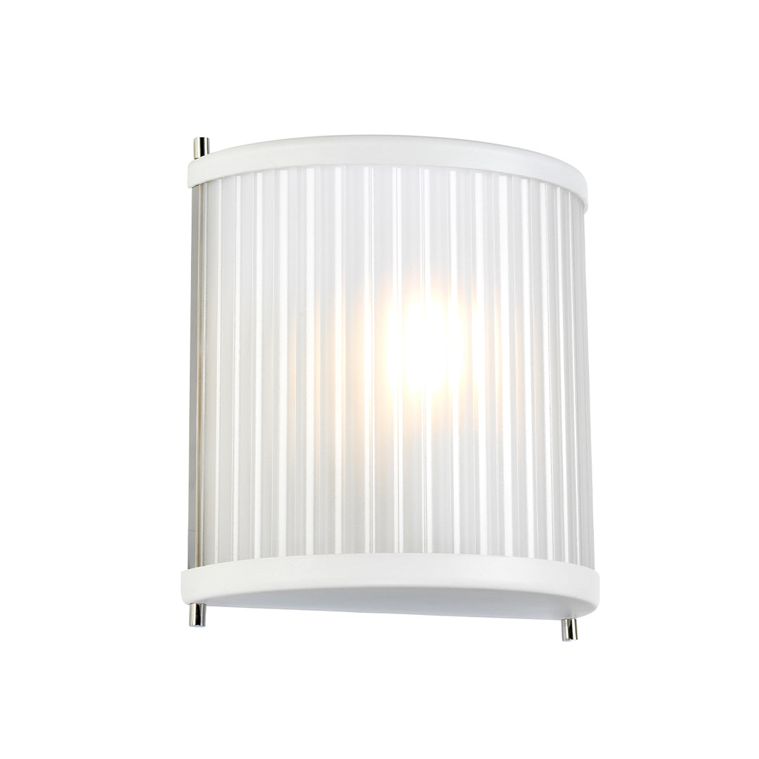 Corona 1 Light Sconce in White