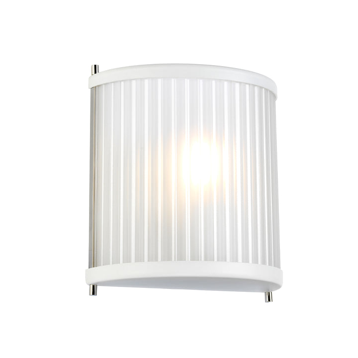 Corona 1 Light Sconce in White