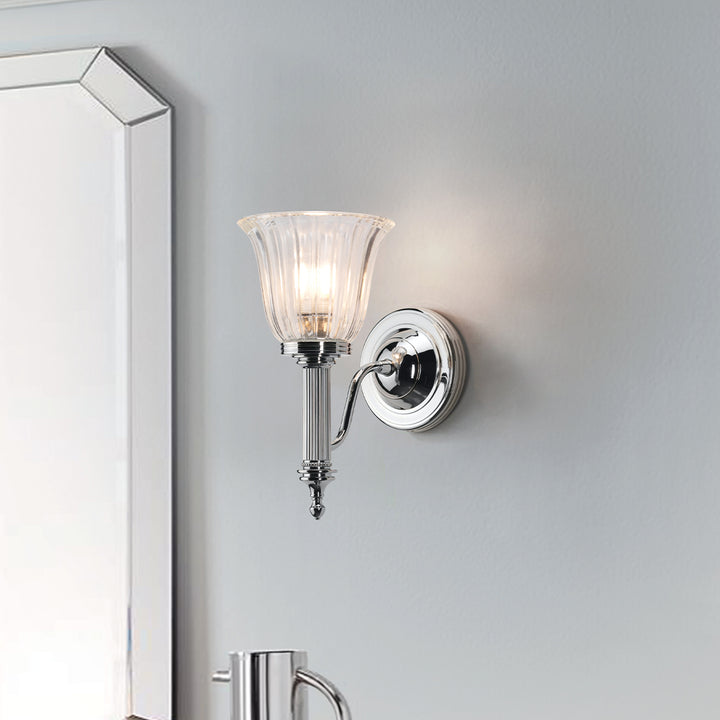 Carroll1 l 1 Light Bath Light in Polished Chrome