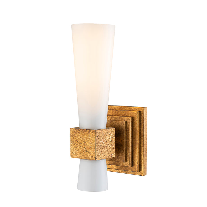 Kristy 1 Light Bath Sconce in Antiqued Gold