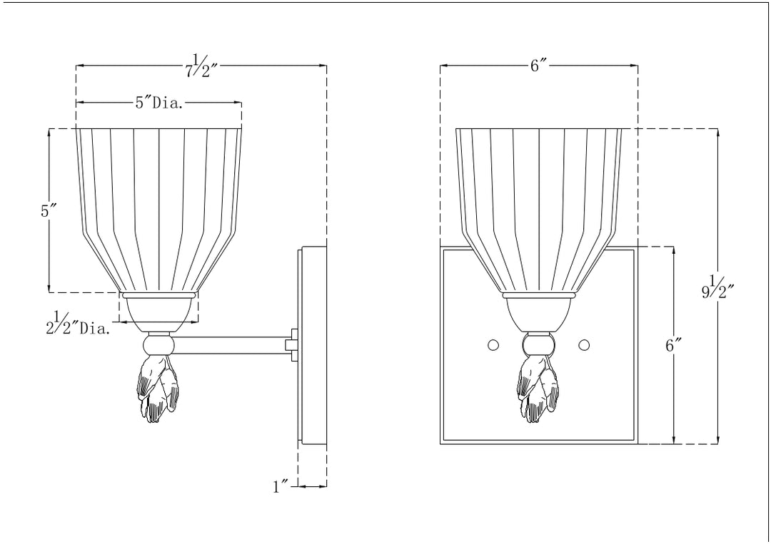 Felice 1 Light Bath Bar