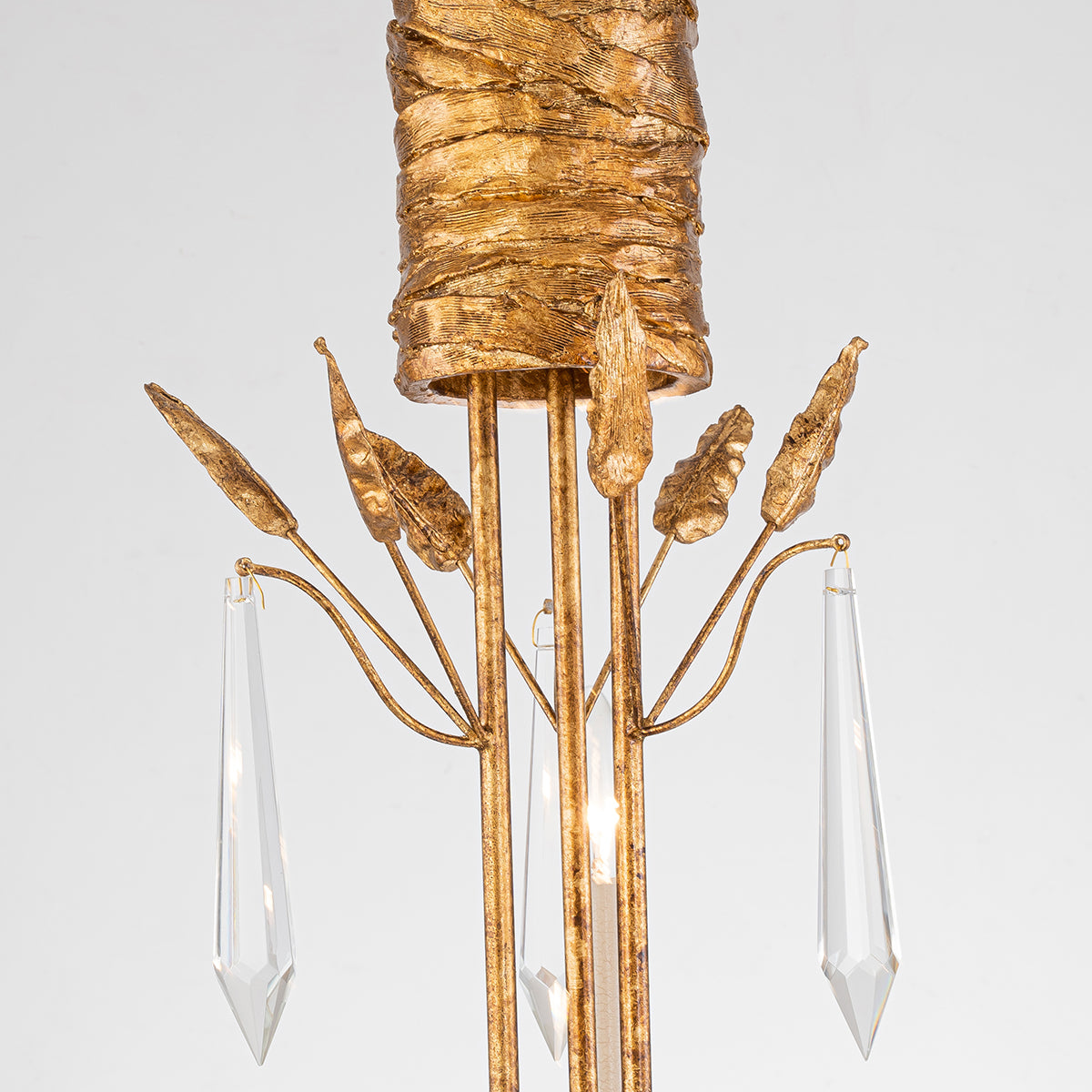 Palm d'Or 3 Light Chandelier – Lucas McKearn Palm d'Or 3 Light Chandelier – Lucas McKearn