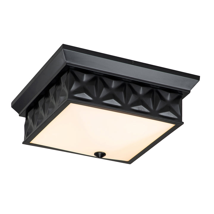 Alpha 4 Light Flush Mount Matte Black