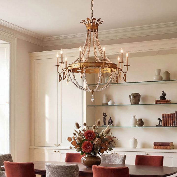 Monteleone 10 Light Chandelier - Gold
