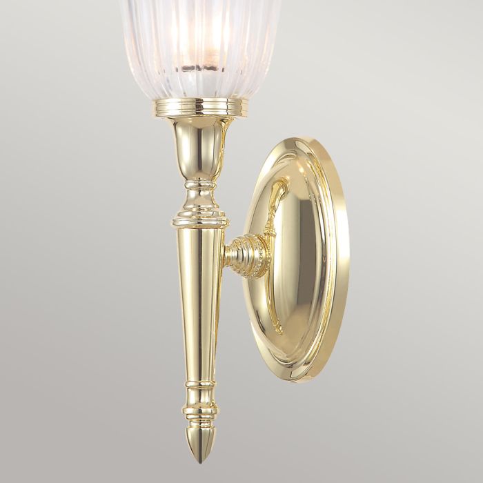 Dryden-1 1 Light Bath Light in Polished Brass