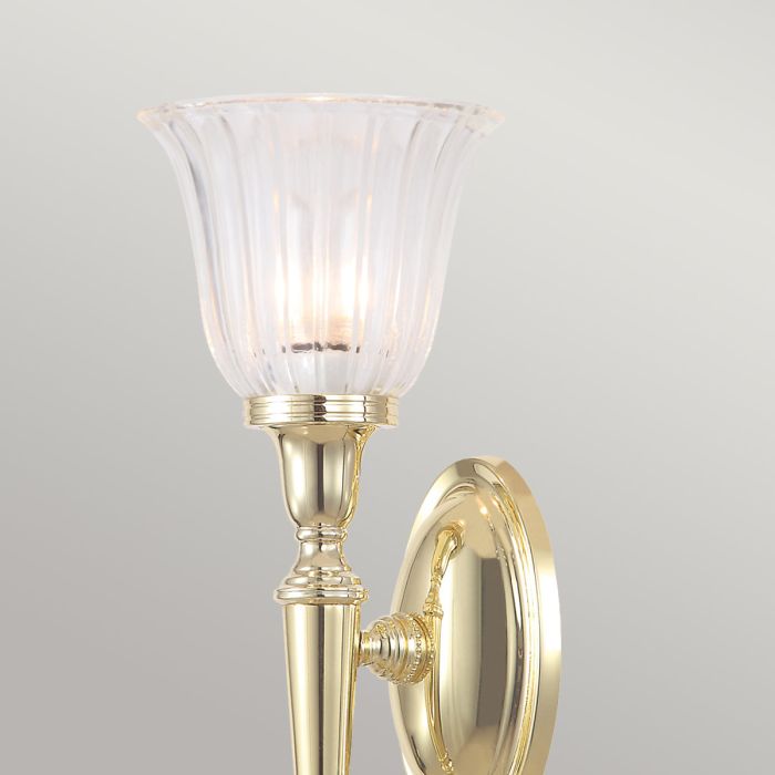 Dryden-1 1 Light Bath Light in Polished Brass