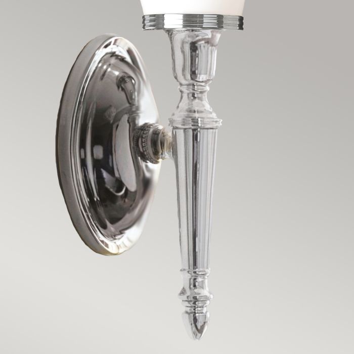 Dryden-5 1 Light Bath Light in Polished Chrome
