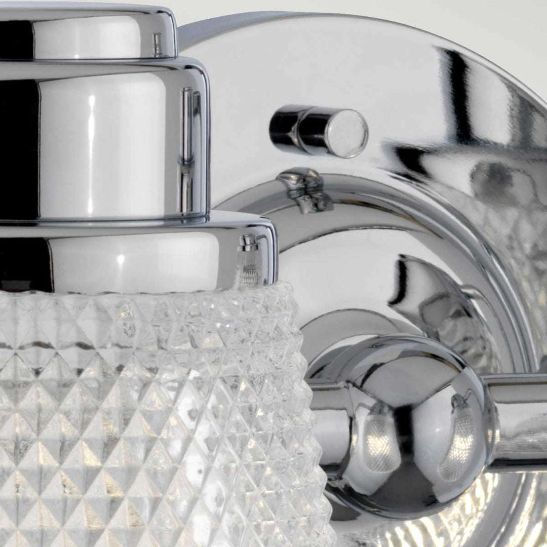 Hudson 1 Light Bath Light in Polished Chrome