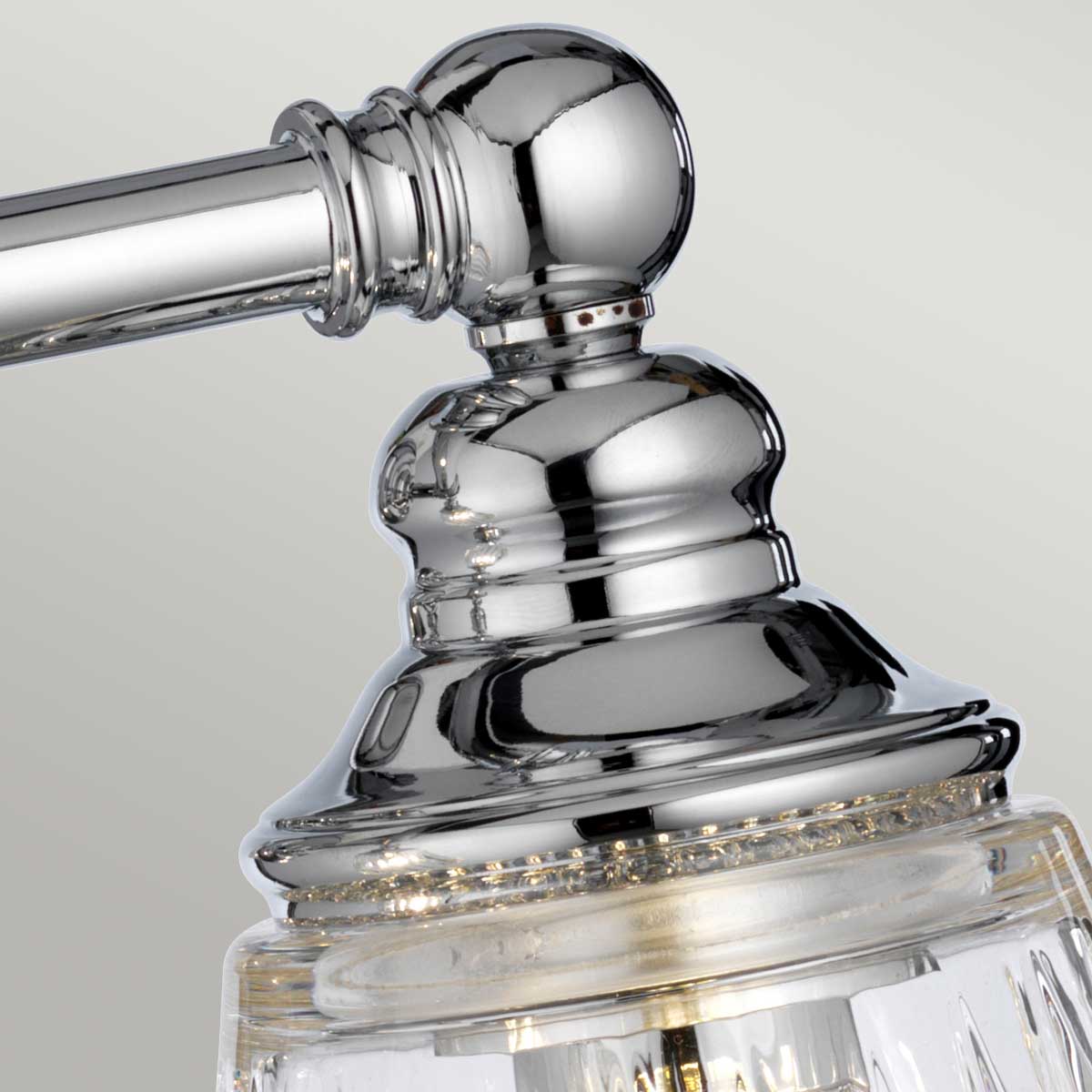 Mackenzie Polished Nickel 3-Light Bath Vanity with Rippled Water Glass Keynes 3 Light Bath Light in Polished Chrome \u2013 Lucas McKearn