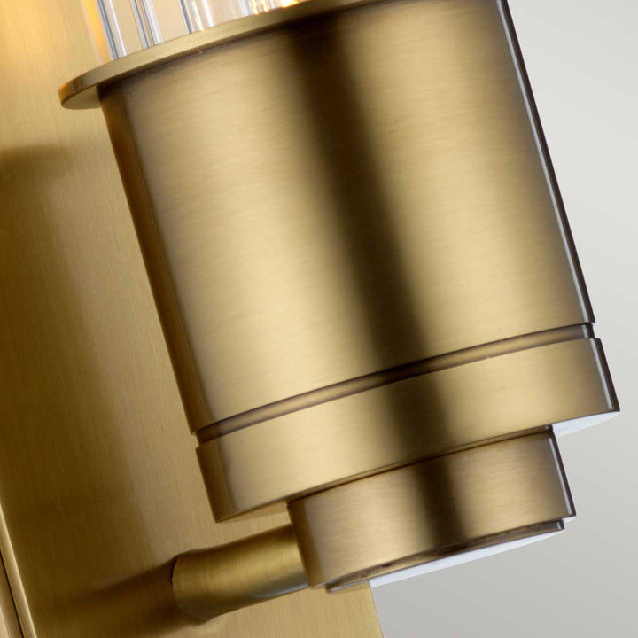 Wellington 1 Light Bath Light in Aged Brass