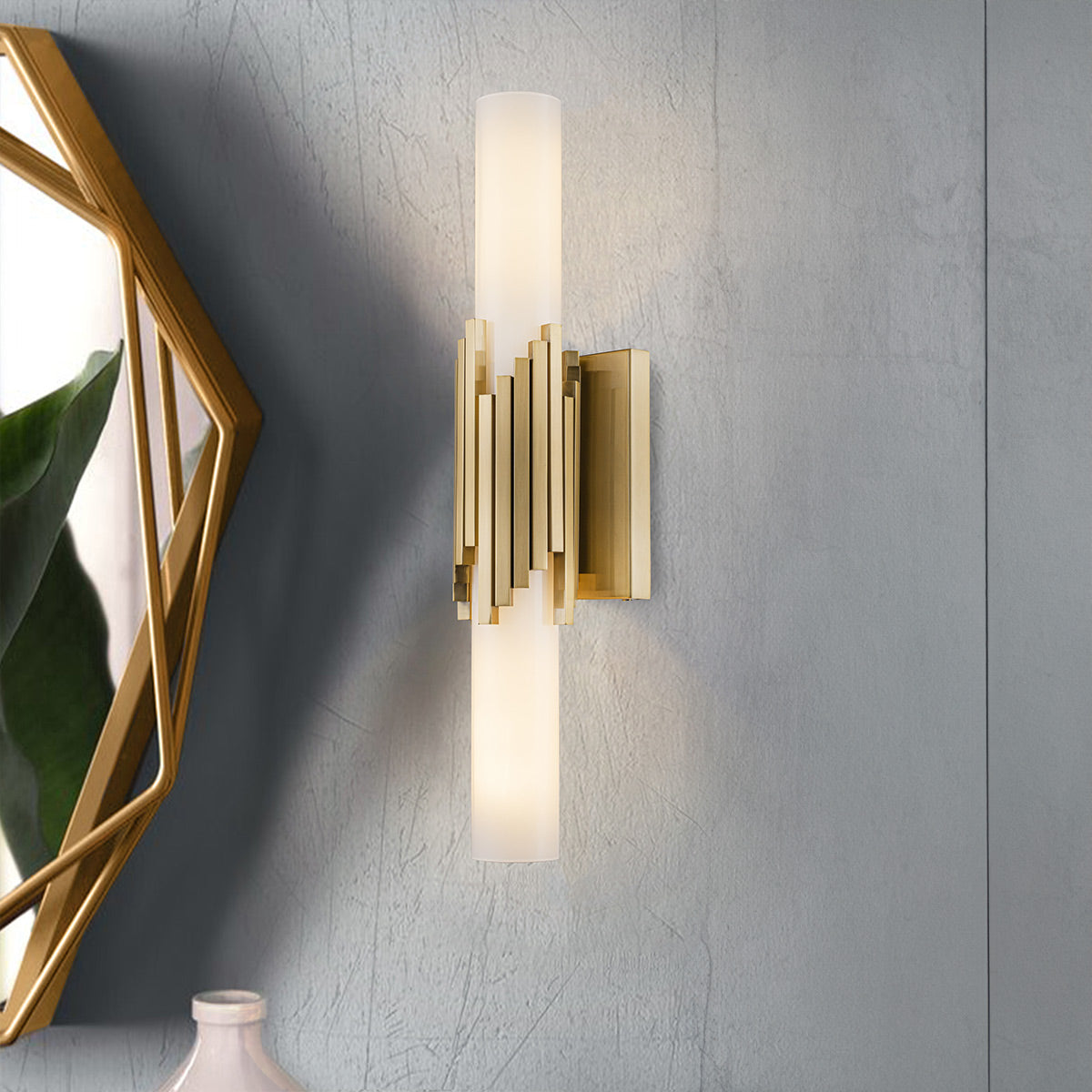 Marvel 2 Light Bath Light in Aged Brass %%cf__sku%% – Lucas McKearn
