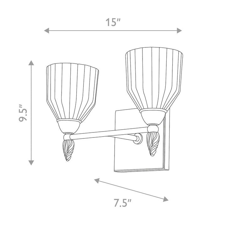 Felice 2 Light Bath Bar