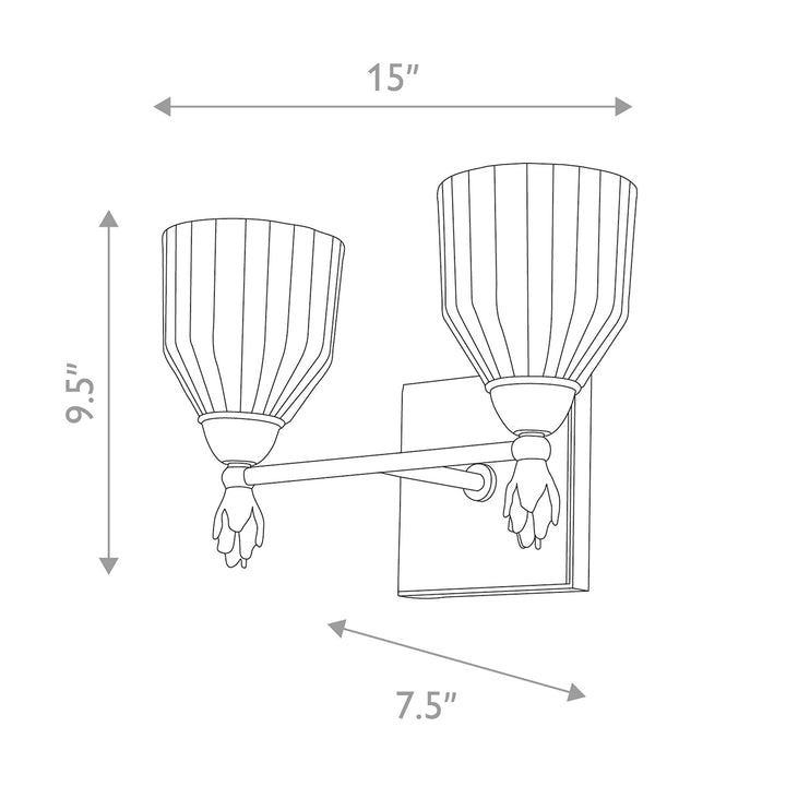 Felice 2 Light Bath Bar