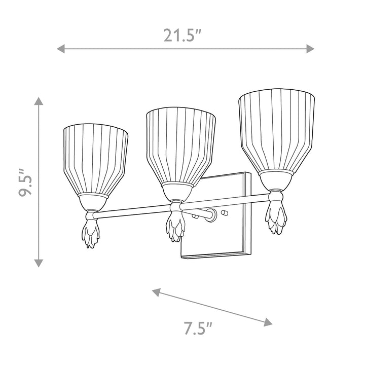 Felice 3 Light Bath Bar