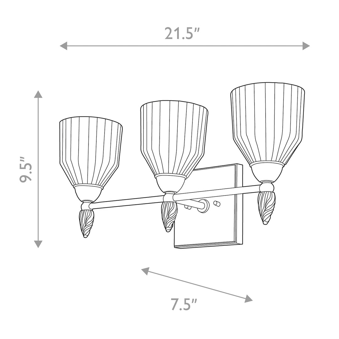 Felice 3 Light Bath Bar