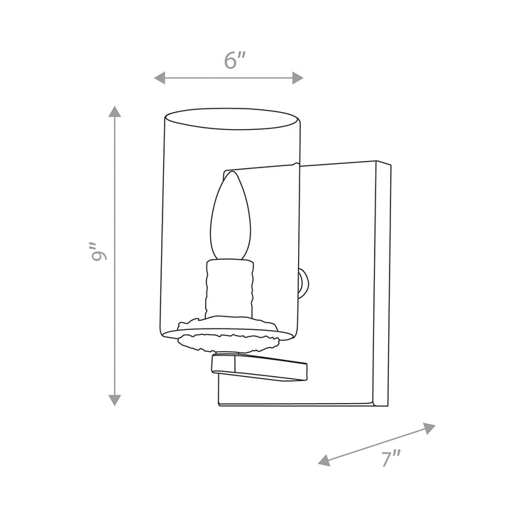 Bolivar 1 Light Bath Bar