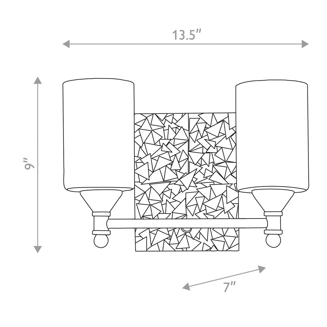 Mosaic 2 Light Bath Bar