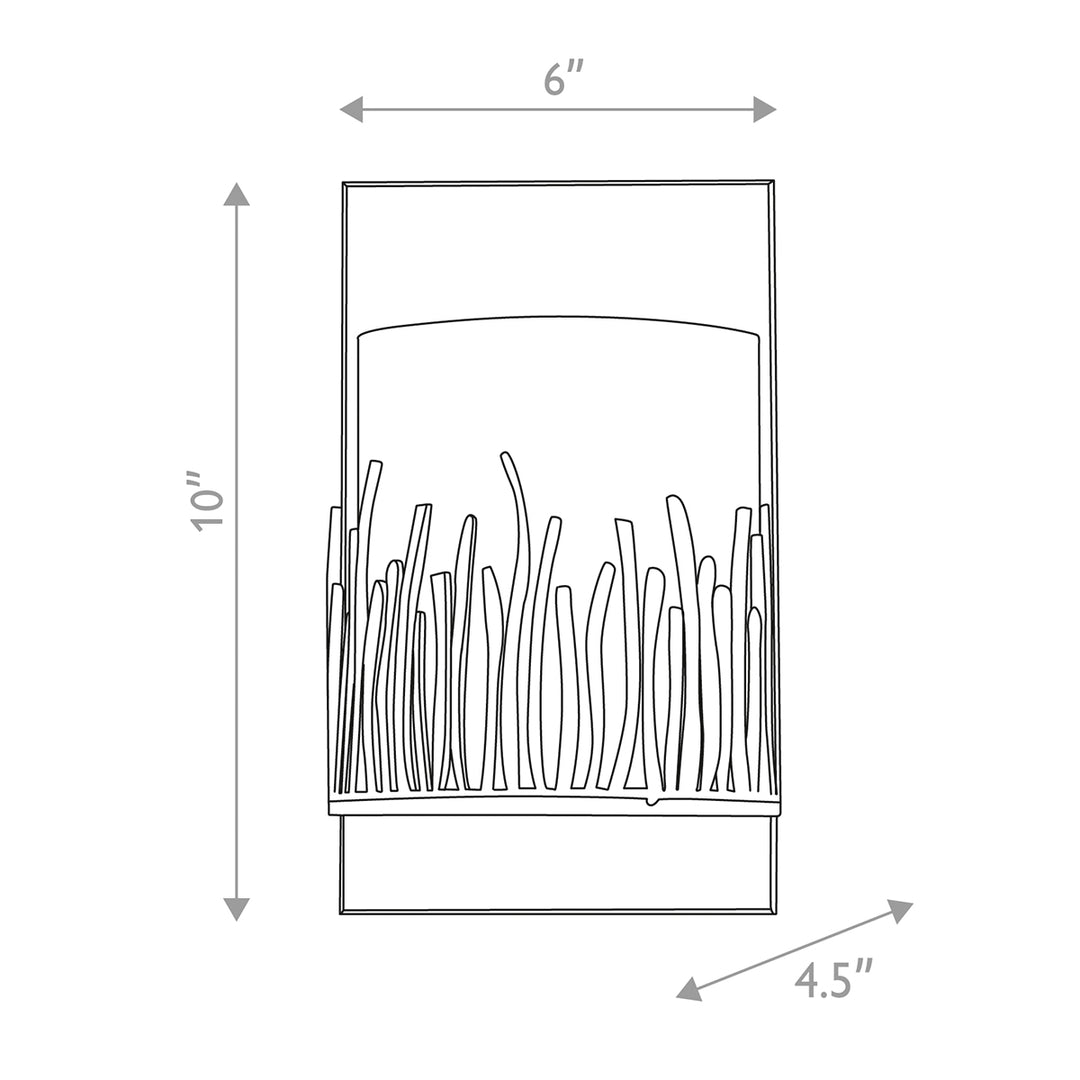 Sawgrass 1 Light Wall Sconce Antique Silver