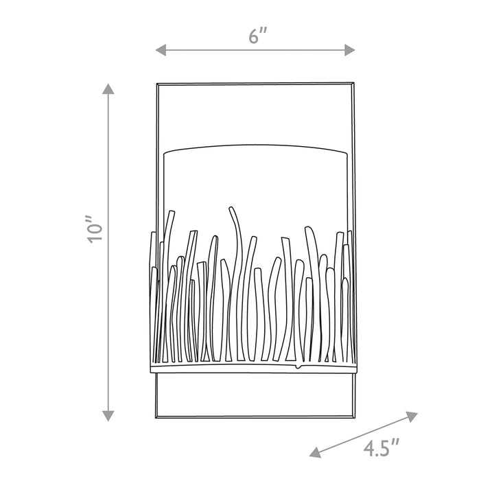 Sawgrass 1 Light Wall Sconce Antique Silver