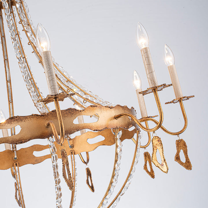 Monteleone 10 Light Chandelier - Gold