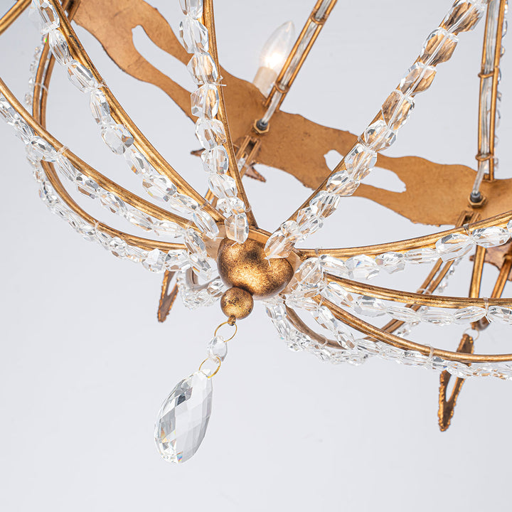 Monteleone 10 Light Chandelier - Gold