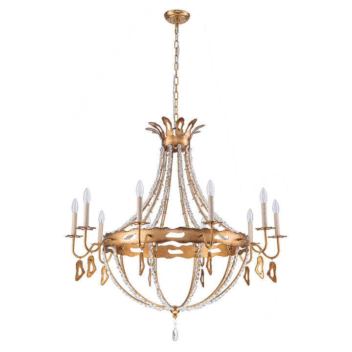 Monteleone 10 Light Chandelier - Gold