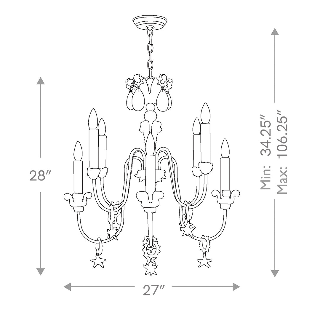 Mignon 8 Light Chandelier