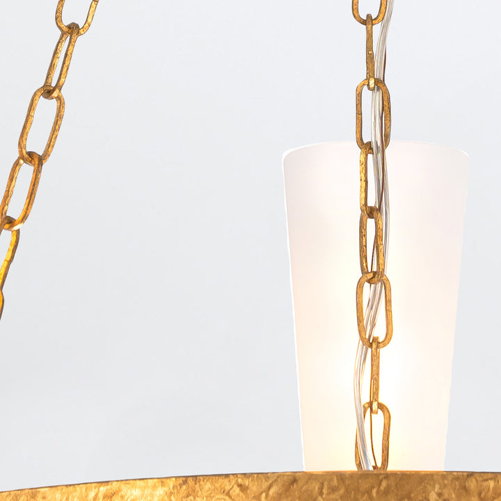 Kristy 3 Light Chandelier in Antique Gold