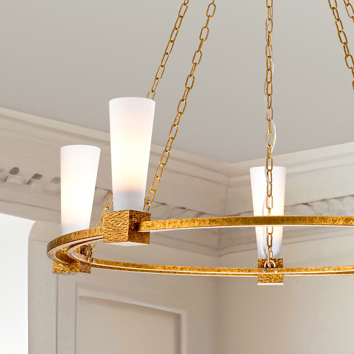 Kristy 5 Light Chandelier Antique Gold – Lucas McKearn