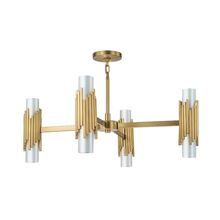 Marvel 8 Light Chandelier – Aged Brass