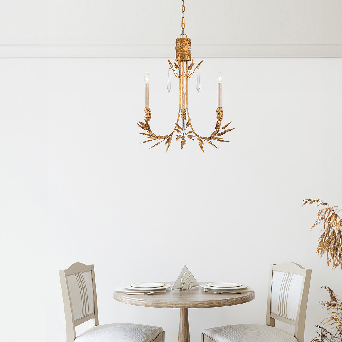 Palm d'Or 3 Light Chandelier – Lucas McKearn